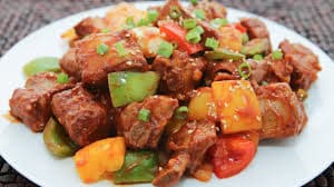 Stir Fried Ribs with Sweet & Sour Sauce