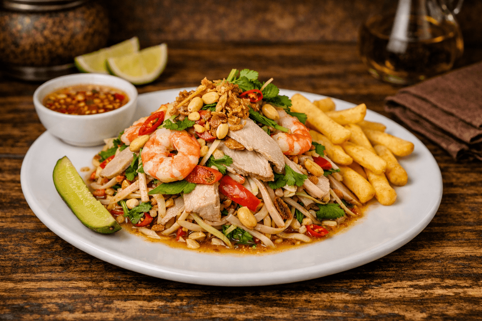 Banana Flower Salad with Shrimp & Pork