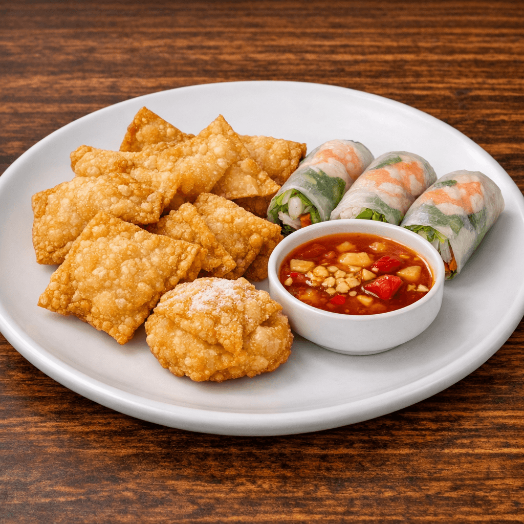 Crispy Wonton with Sweet & Sour Sauce